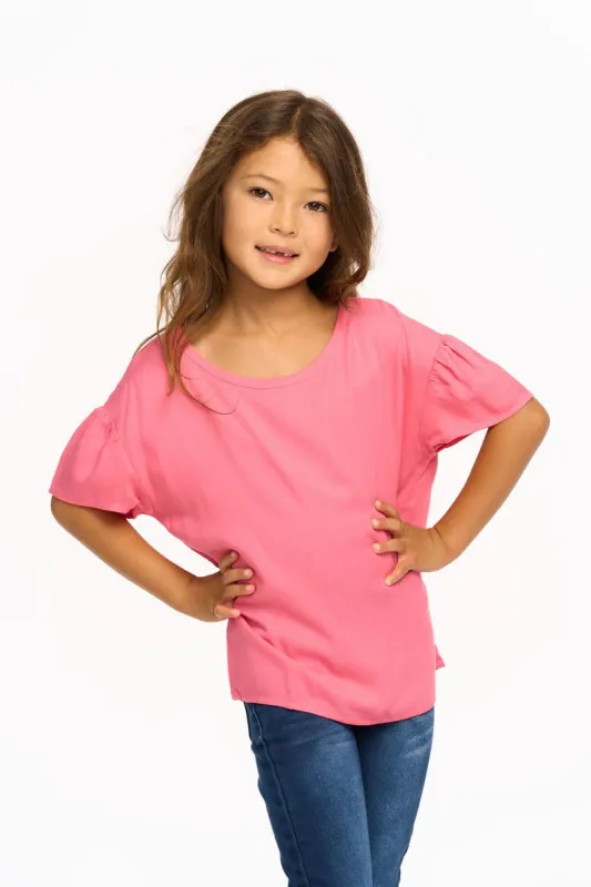 Wynn Short Sleeve Top - Pink Lemonade sold by Chaser