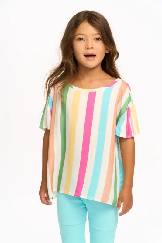 Multi Color Stripe Tee sold by Chaser