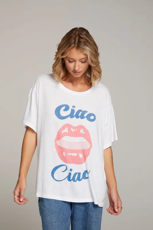 Ciao Ciao Lips Tee sold by Chaser