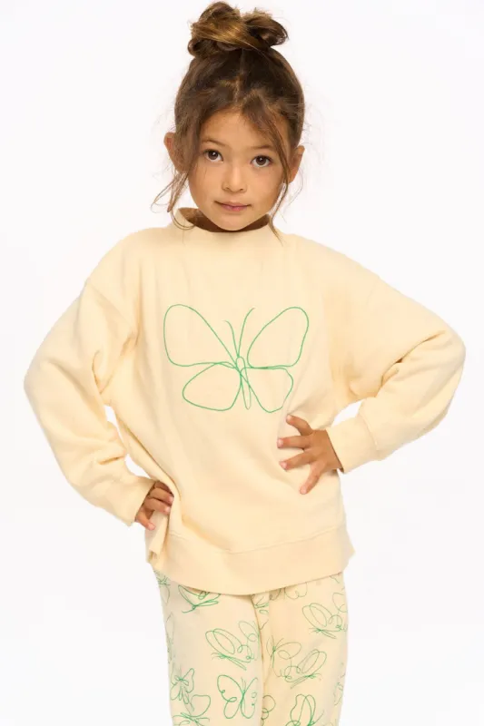 Linear Butterfly Pullover - Macaroon sold by Chaser