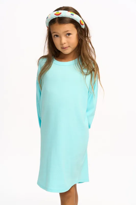 Riley Long Sleeve Dress - Clear Blue sold by Chaser