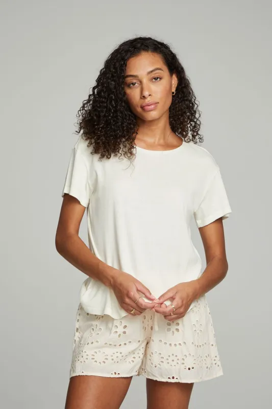 Everyday Essential Crew Neck Tee - Snow sold by Chaser
