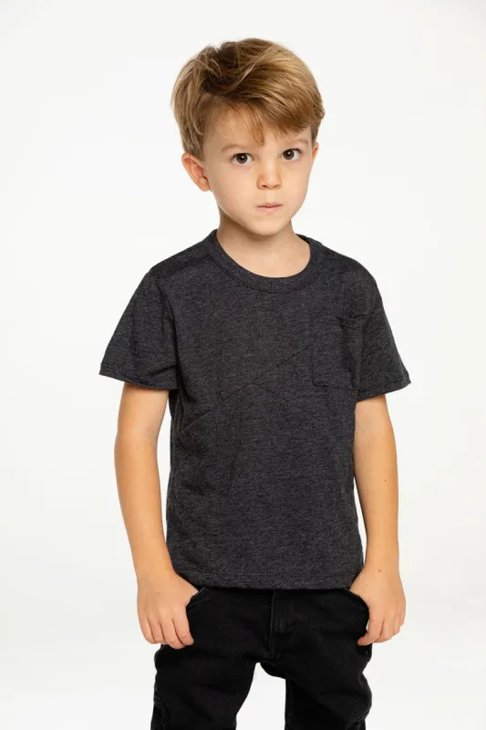 Boys Recycled Blocked Jersey Blocked Short Sleeve Pocket Tee sold by Chaser