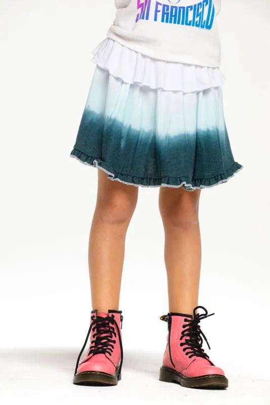 Girls Recycled Cozy Knit Ruffle Skort sold by Chaser