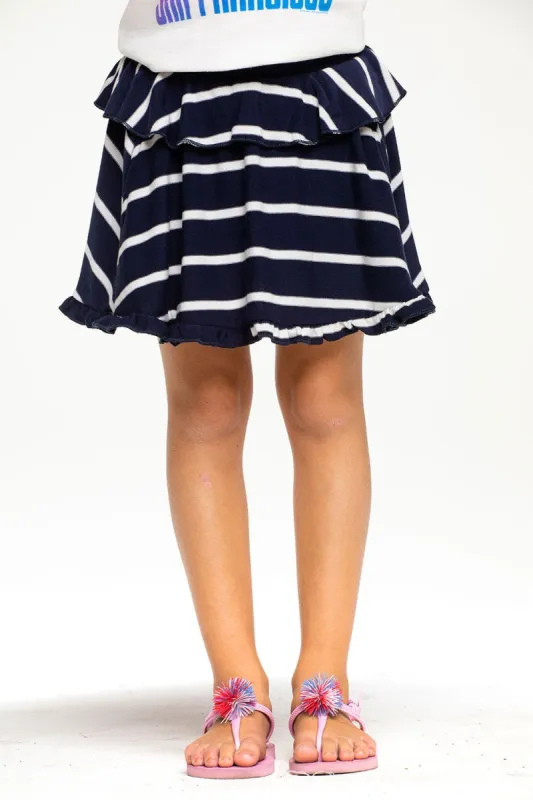 Girls Recycled Cozy Knit Ruffle Skort sold by Chaser