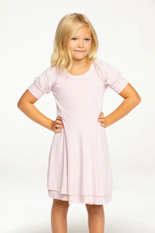 Girls Baby Rib Puff Sleeve Dress sold by Chaser