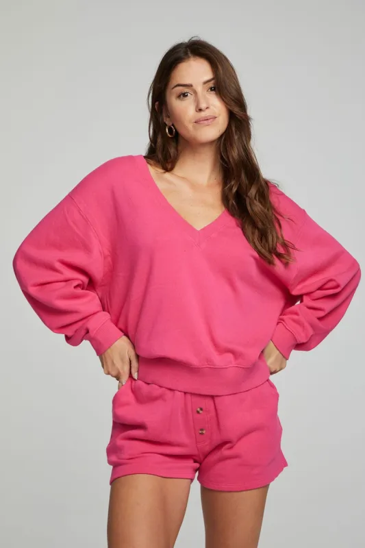 Poppy Pullover - Fuschia sold by Chaser