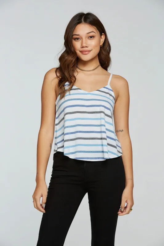 Recycled Vintage Jersey Flouncy Double V Cami sold by Chaser