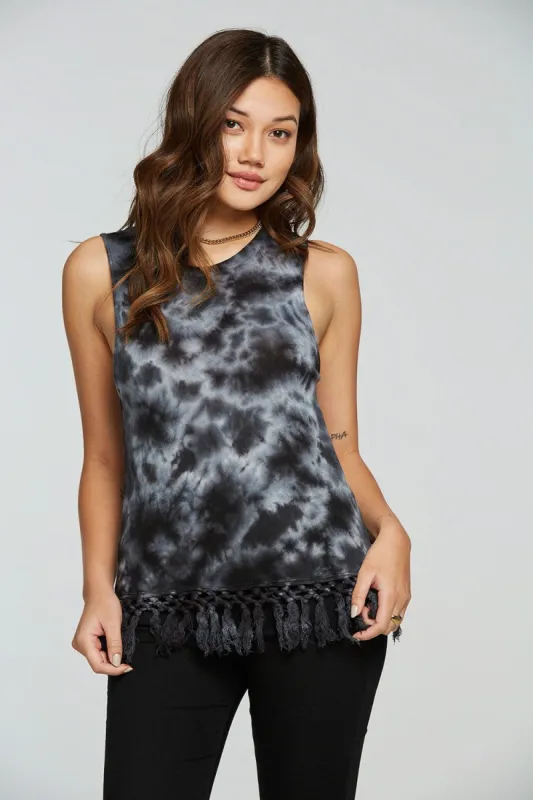 Cloud Jersey Crochet Trim Muscle Tank sold by Chaser