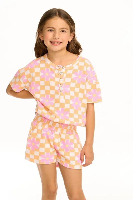 Daisy Check Romper sold by Chaser