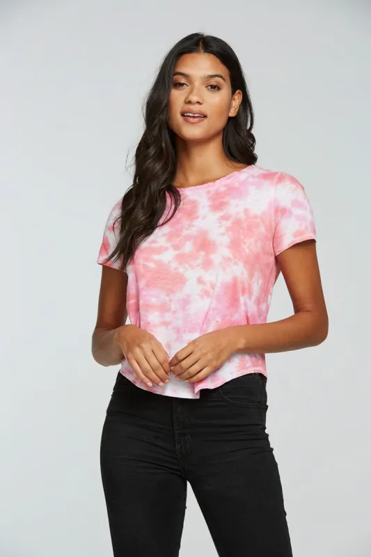 Gauze Jersey Short Sleeve Hi Lo Shirttail Tee sold by Chaser