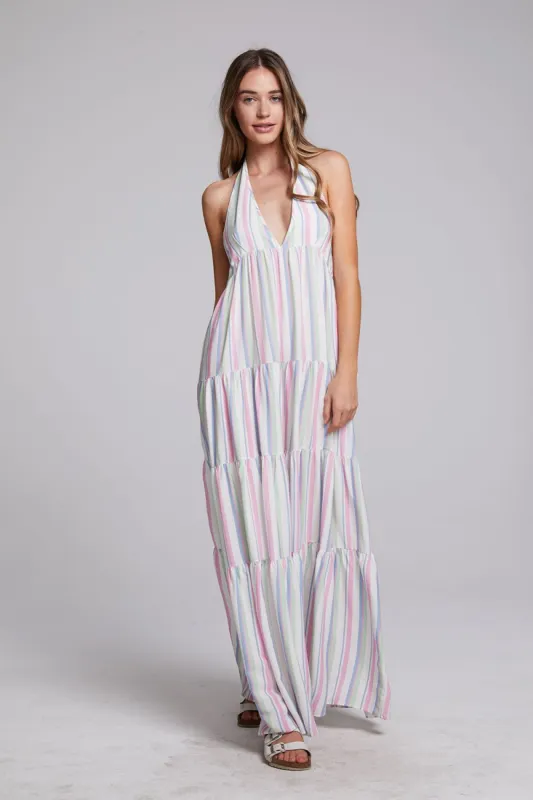 Milano Positano Stripe Maxi Dress made by Chaser