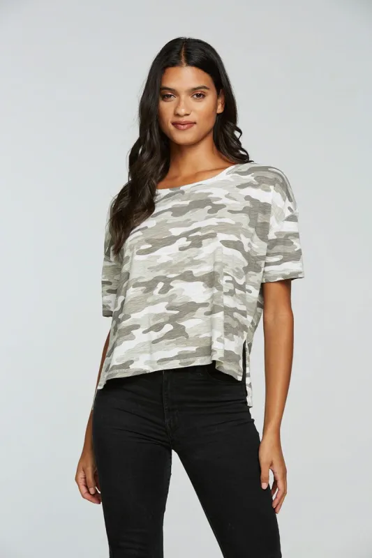 Gauze Jersey Boxy Short Sleeve Hi Lo Tee sold by Chaser