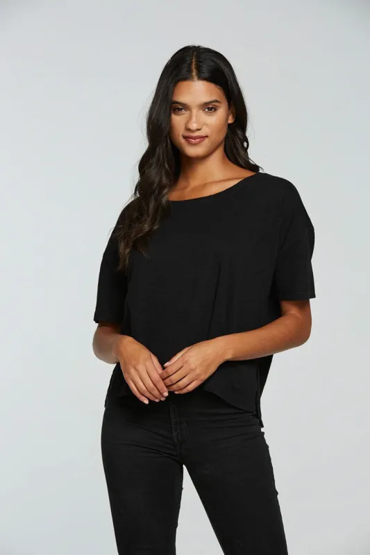 Gauze Jersey Boxy Short Sleeve Hi Lo Tee sold by Chaser