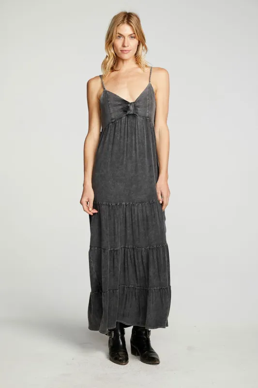 Heirloom Wovens Tiered Ruffle Maxi Dress sold by Chaser