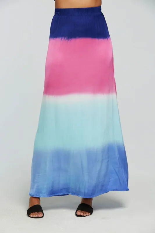 Stretch Silky Basics Side Slit Maxi Skirt sold by Chaser