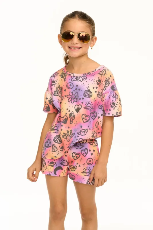 Wynn Cosmic Sunset Print Tee sold by Chaser