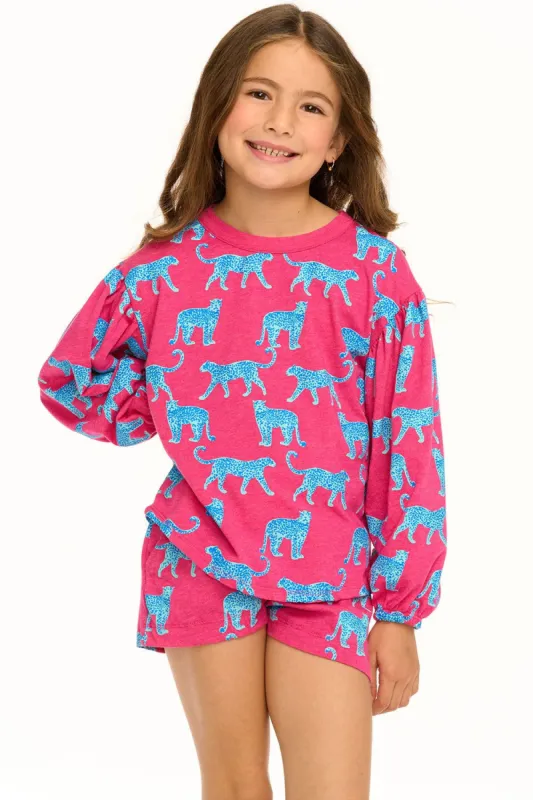 Leopard Drew Long Sleeve Tee sold by Chaser