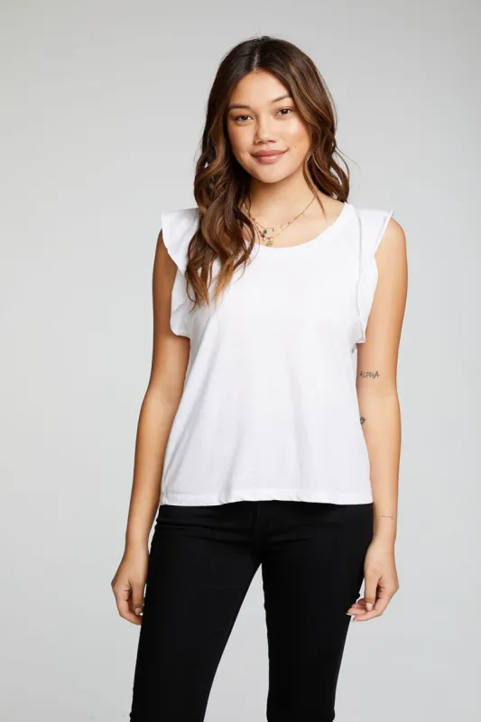 Recycled Vintage Jersey Flutter Sleeve Raglan Tee sold by Chaser