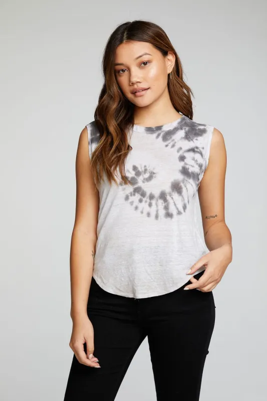 Linen Jersey Cap Sleeve Raglan Shirttail Muscle Tee sold by Chaser
