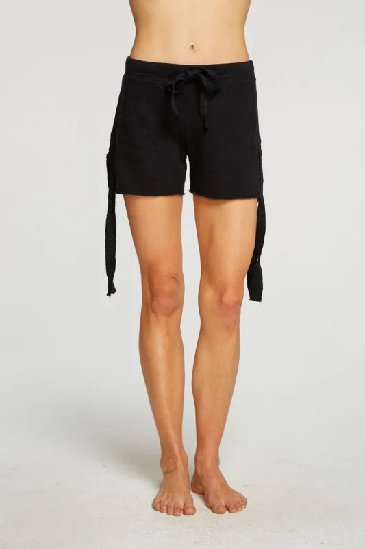 Linen French Terry Side Tie Shorts sold by Chaser
