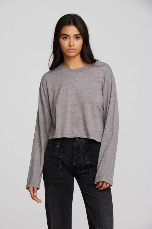 Triblend Cropped Long Sleeve Tee sold by Chaser