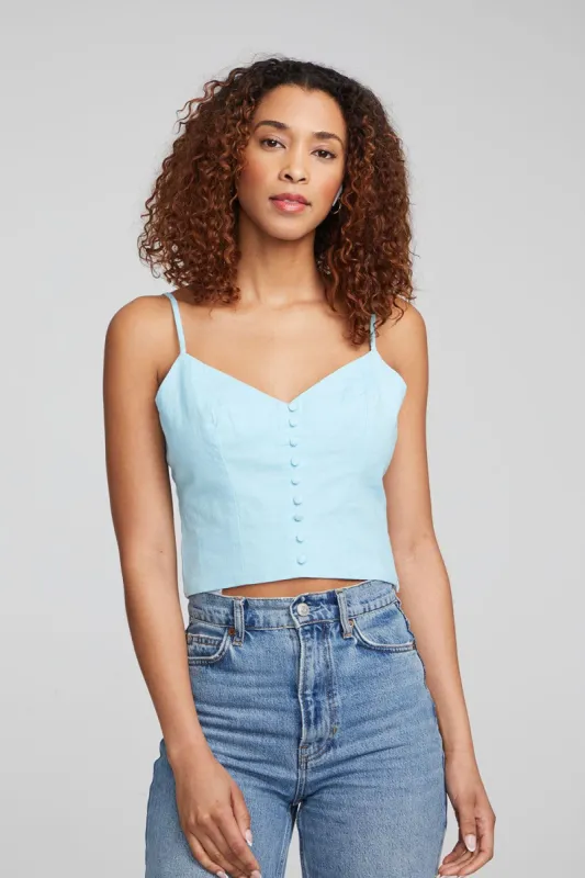 Cara Tank Top - Clear Sky sold by Chaser