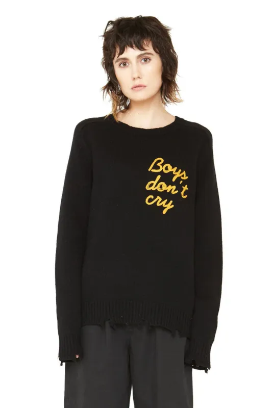 Boys Don’t Cry Cashmere Sweater - Black sold by Chaser