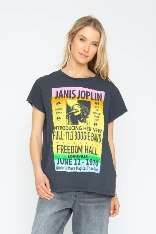 Janis Joplin "Freedom Hall" Crew Tee sold by Chaser
