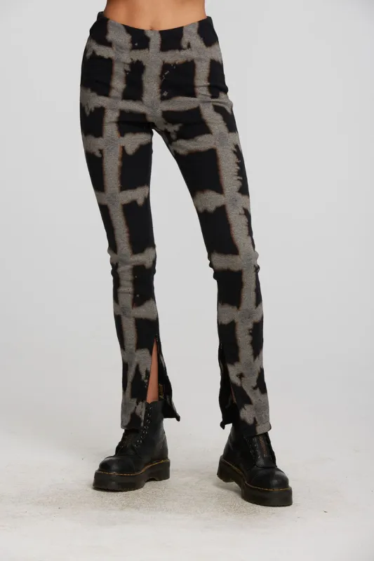 Recycled Vintage Rib Legging with Zipper Hem sold by Chaser
