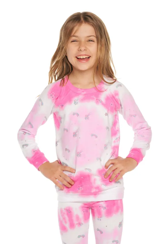 Tie Dye Shooting Stars Pullover sold by Chaser
