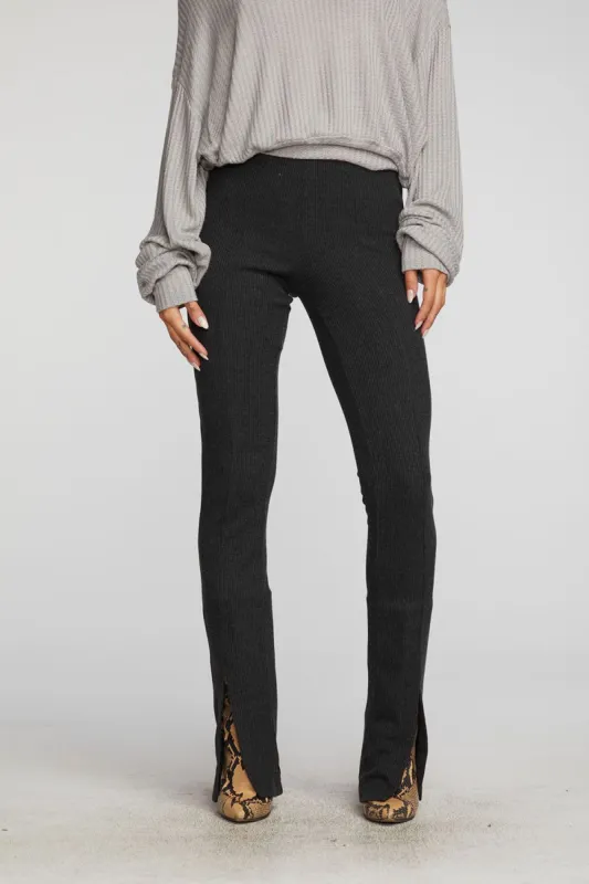 Recycled Love Rib Front Slit Legging sold by Chaser