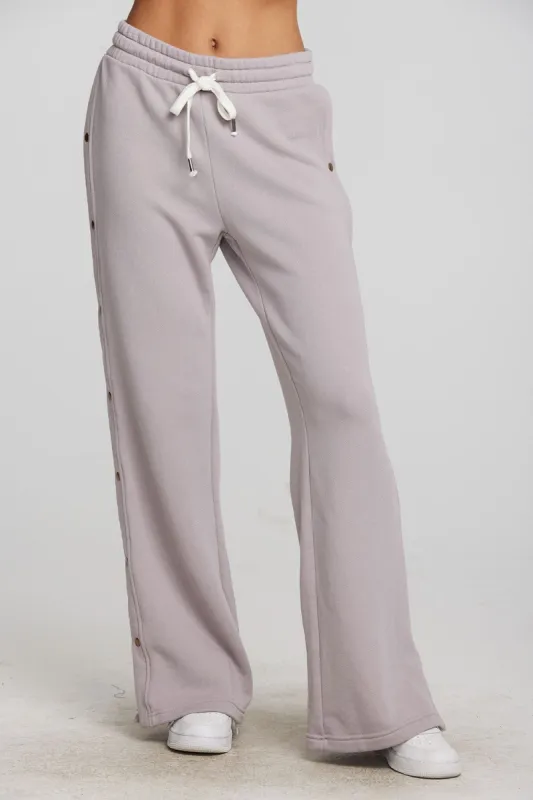 Zuma Cotton Terry Wide Leg Joggers with Button Side Seam sold by Chaser