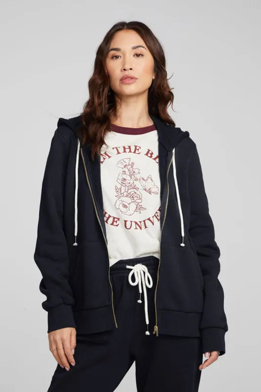 Lex Shadow Black Zip Up Hoodie sold by Chaser