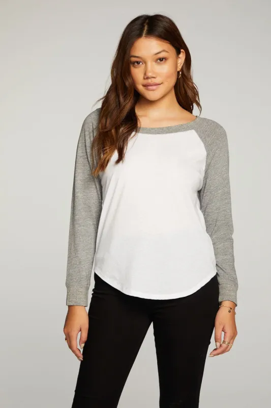 Triblend Jersey Long Sleeve Baseball Tee sold by Chaser