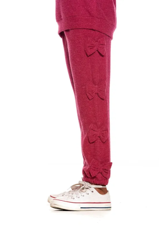 rPET Bliss Knit Bow Detail Easy Joggers sold by Chaser