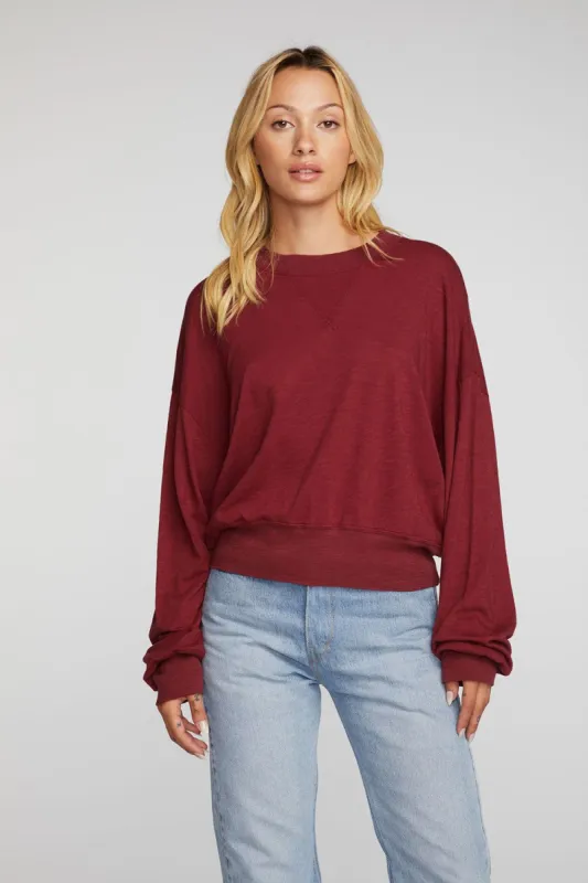 Gauze Jersey Thermal Pullover sold by Chaser