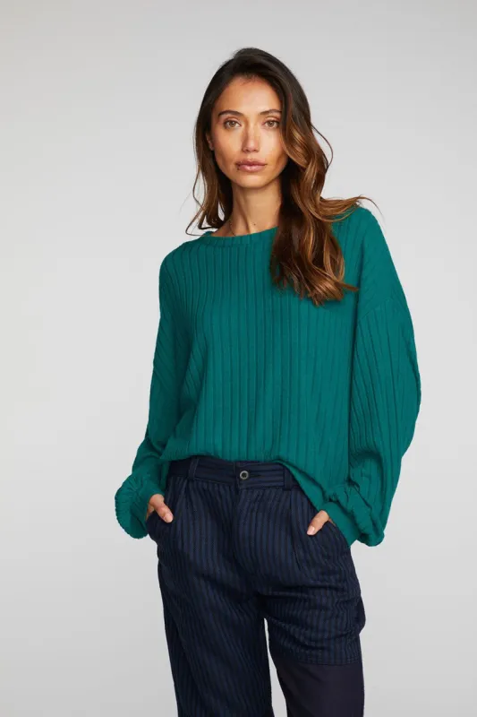 Poor Boy Rib Long Sleeve Tee sold by Chaser