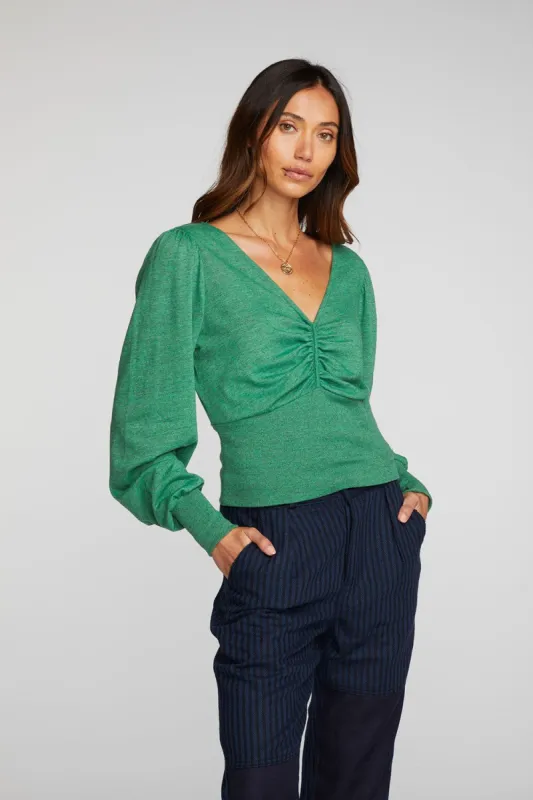 Triblend V-neck Long Sleeve Blouse sold by Chaser