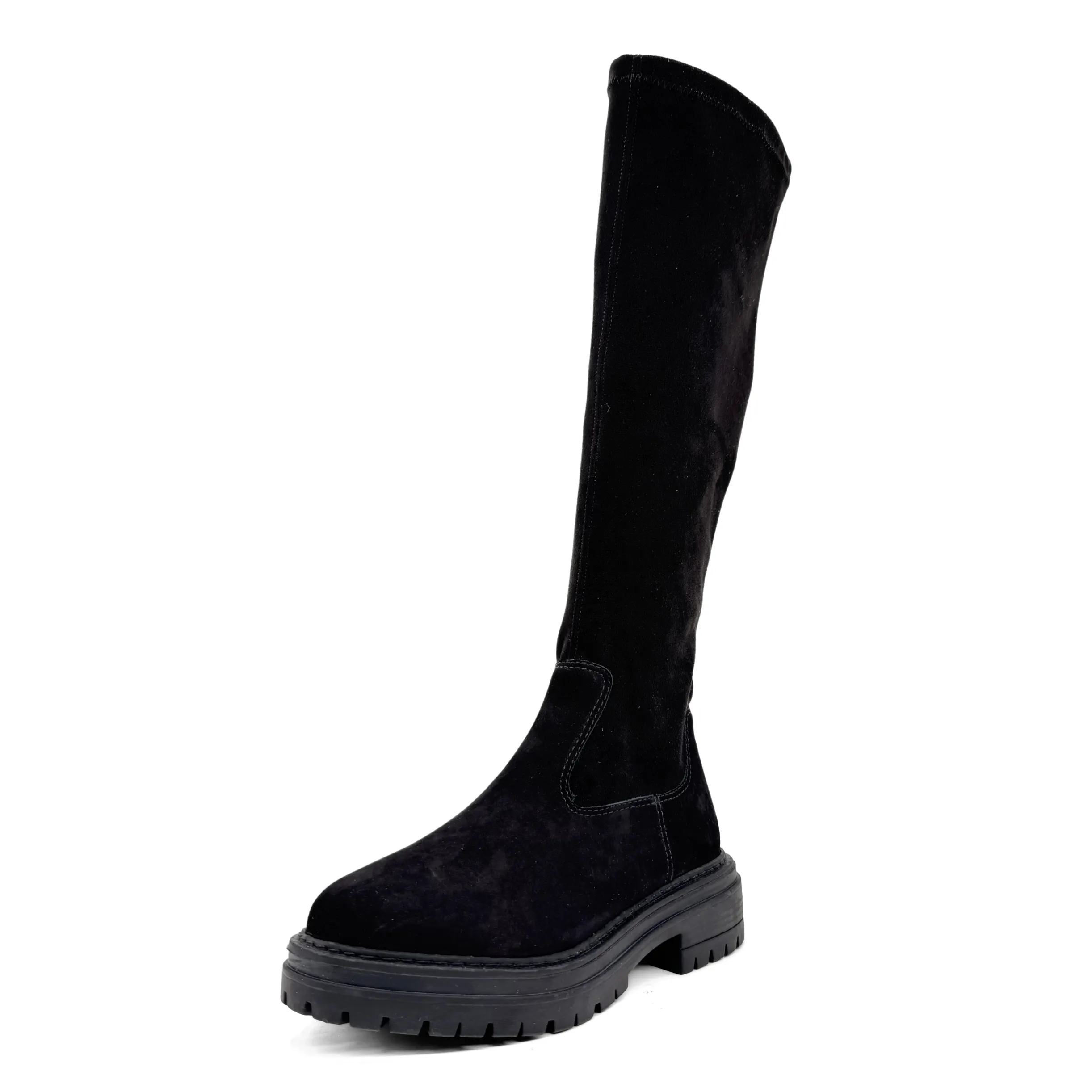 Fiona Lug-Sole Tall Nubuck Boots sold by chelsea crew product image thumbnail 2