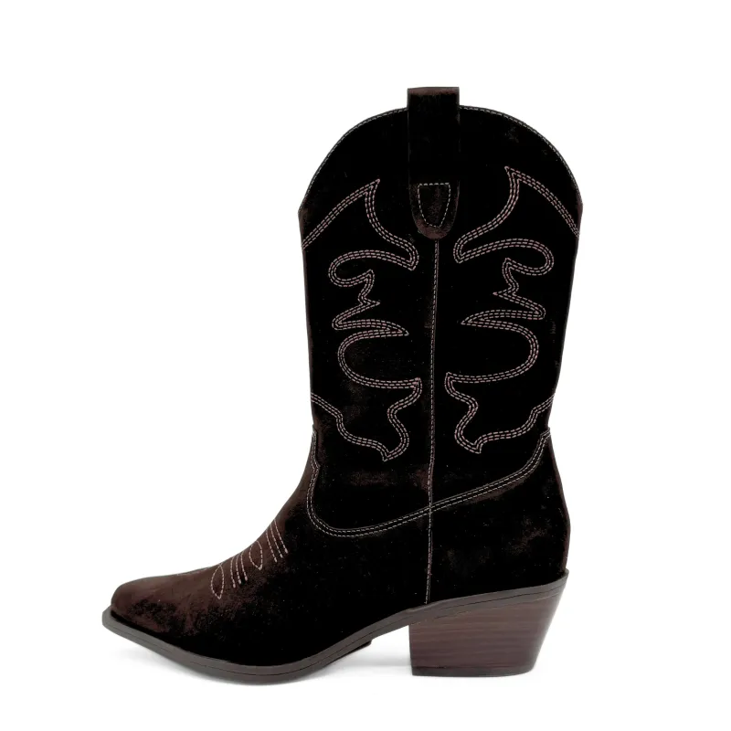Racketeer Suede Cowboy Boots sold by chelsea crew