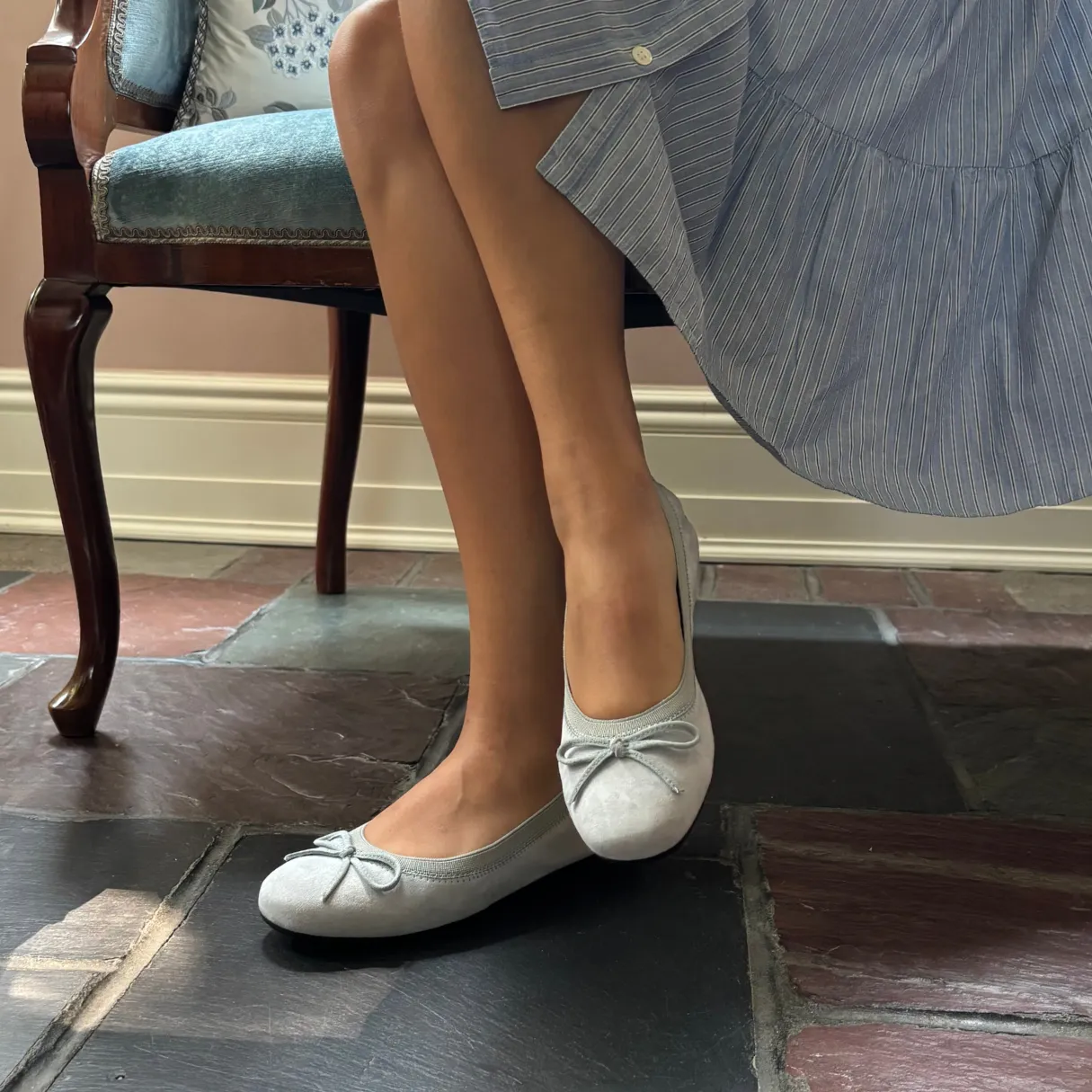 Jamie Leather Ballerina Flat sold by chelsea crew product image thumbnail 2