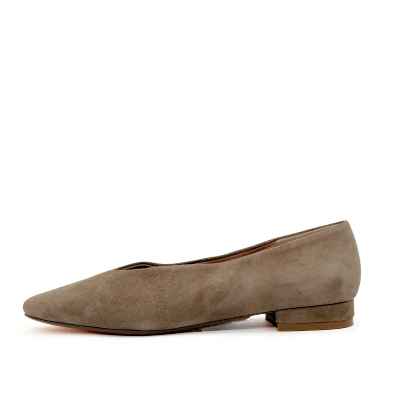 Slick Suede Ballet Flats sold by chelsea crew