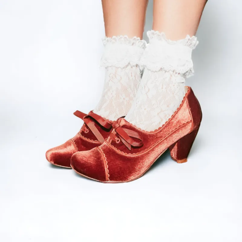 Lacey Lace Socks made by chelsea crew