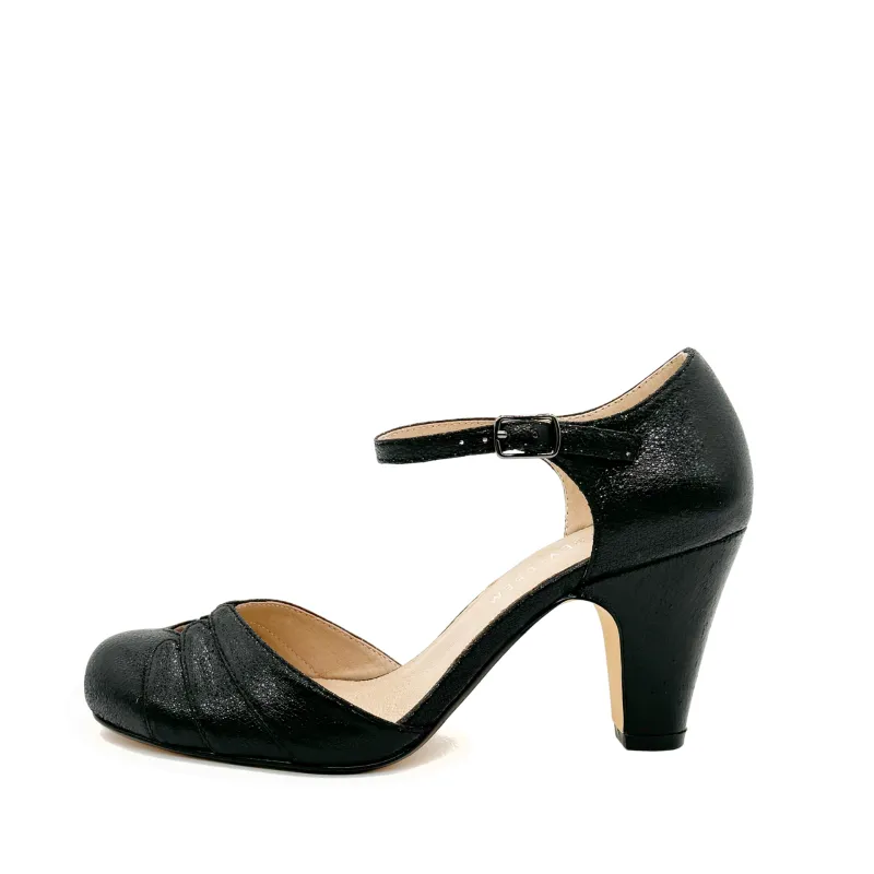 Goldie Metallic Ballroom Heels sold by chelsea crew