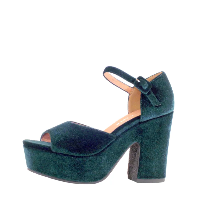 Quill Velvet Platform Heels sold by chelsea crew
