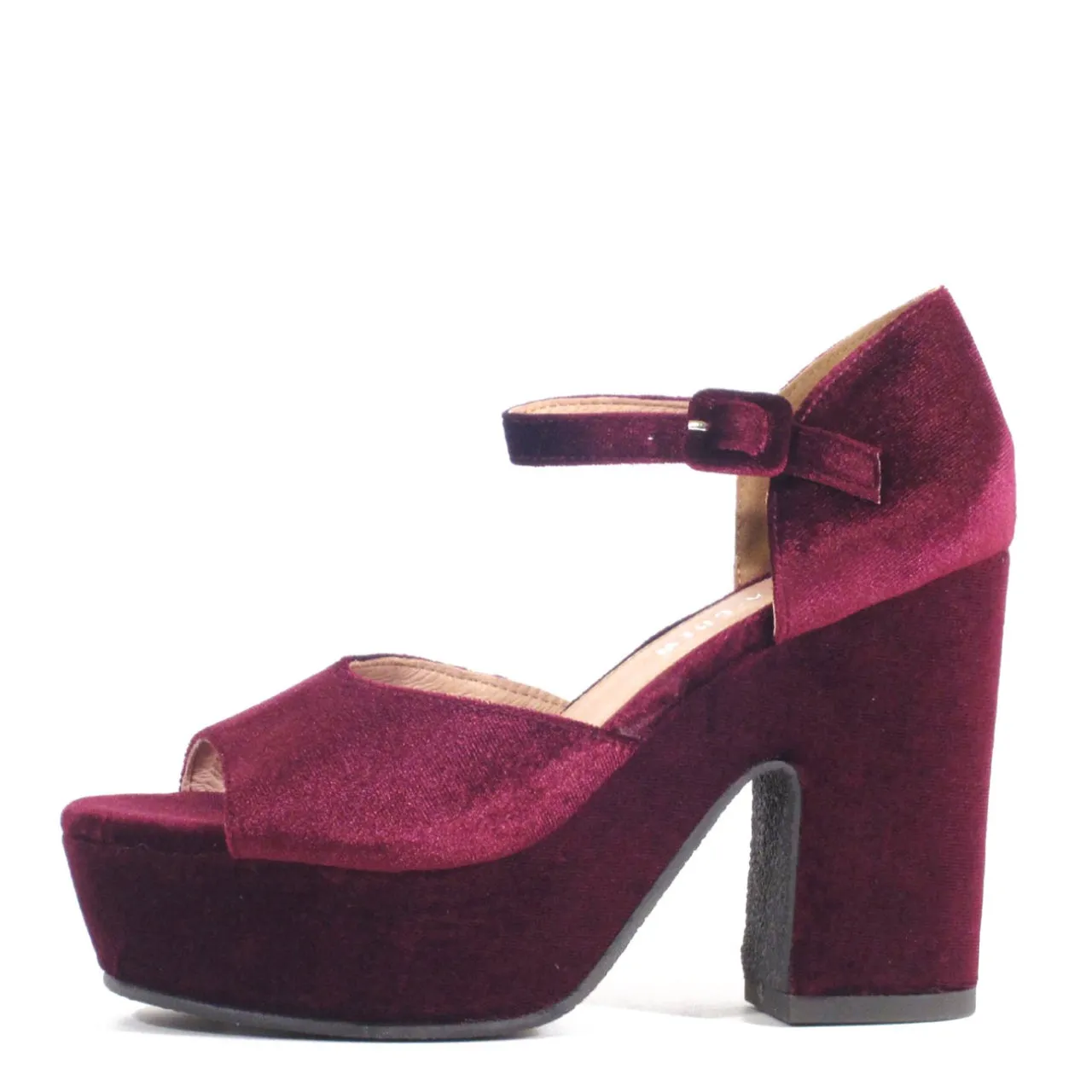 Quill Velvet Platform Heels sold by chelsea crew product image thumbnail 3