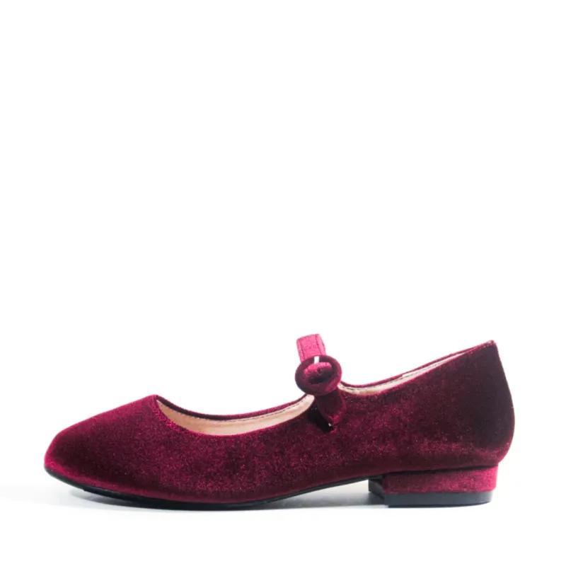 Alice Velvet Mary Jane Flats sold by chelsea crew