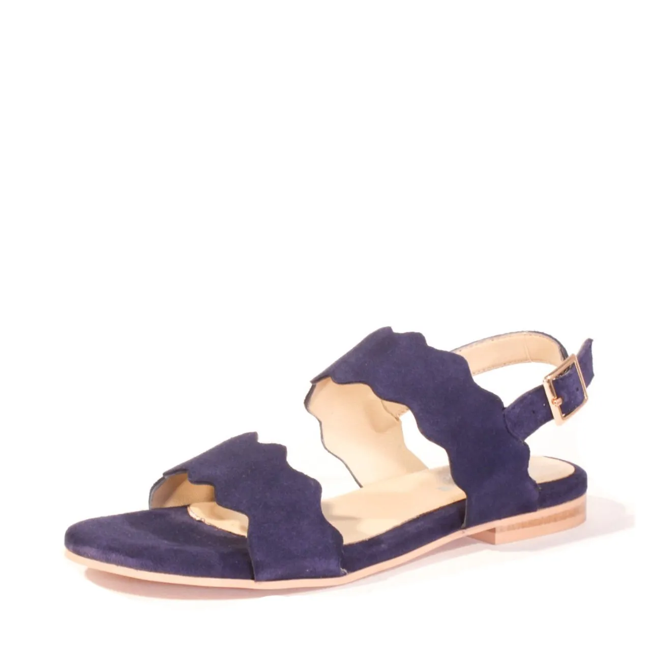 Jarden Suede Scallop Sandals sold by chelsea crew