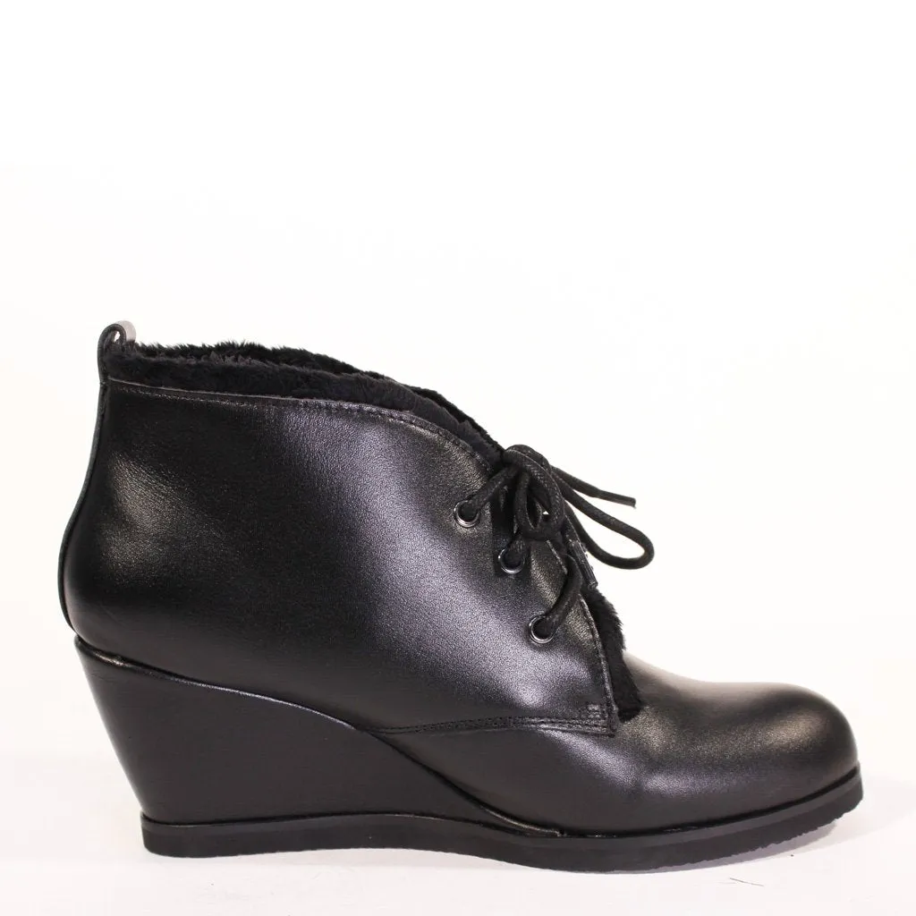 Toronto Leather Wedged Booties sold by chelsea crew product image thumbnail 3